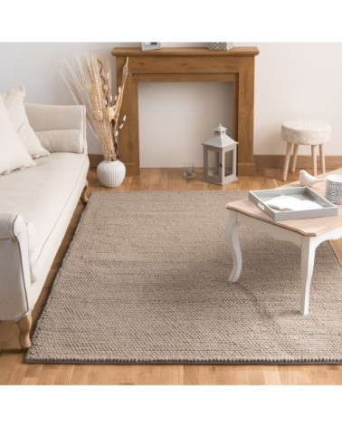 Tapis en laine beige 160 x 230