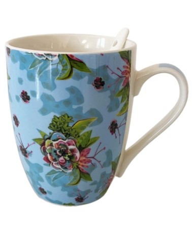 Mug en céramique avec cuillère