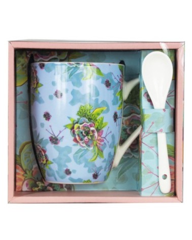 Mug en céramique avec cuillère