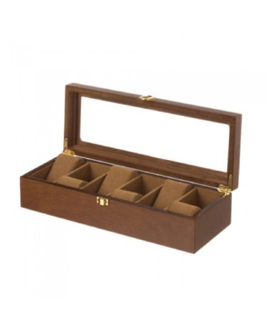 Coffret de rangement pour 6 montres en bois