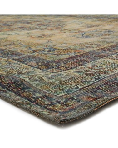 Tapis à motifs orientaux effet vintage taupe 145x200