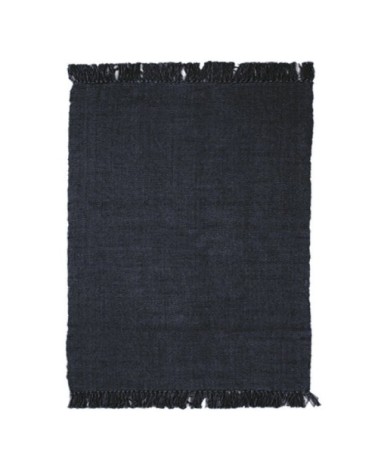Tapis 100% coton gris foncé 120x170