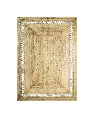 Tapis en jute vague naturel 160x230