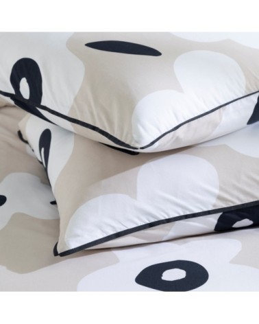 Parure de lit 2 personnes fleur coton 240x220cm