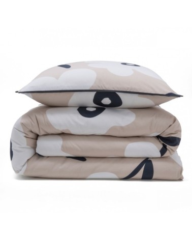 Parure de lit 2 personnes fleur coton 240x220cm