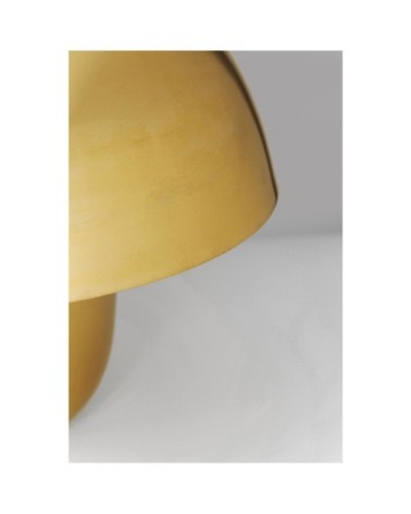 Lampe champignon en acier doré