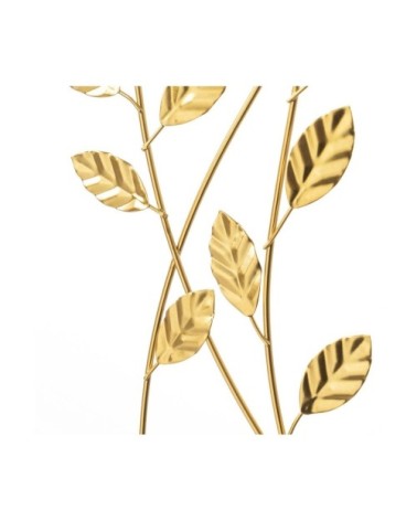 Décoration murale branches en métal doré 20x60cm