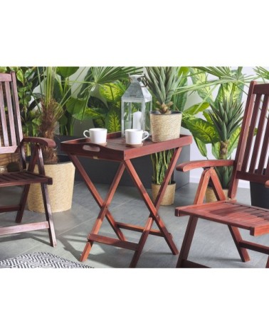 Table compacte en bois d'acacia massif rustique