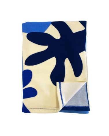 Serviette de plage microfibre Coralina 90x170 bleu