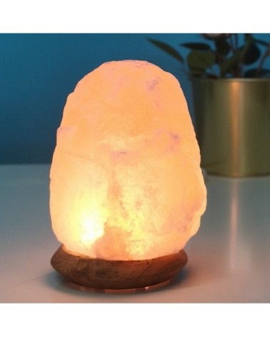 Lampe USB en cristal de sel d'Himalaya rock
