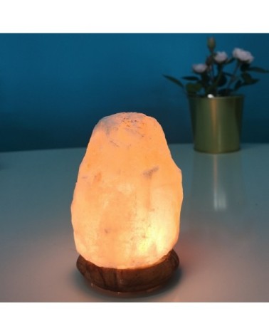 Lampe USB en cristal de sel d'Himalaya rock