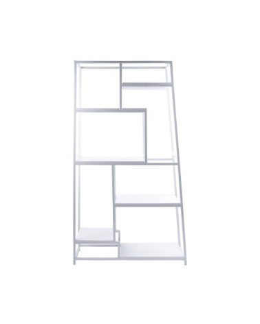Étagère asymétrique en métal blanc H178cm