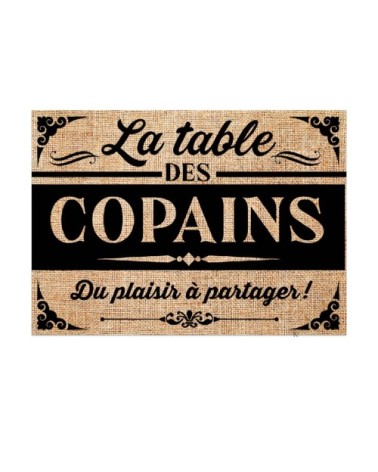 Set de table en toile de jute 42x29,5