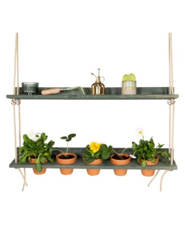 Jardin suspendu pour bar de balcon en pin bleu