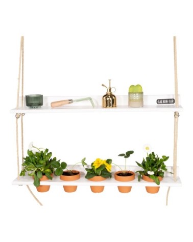 Jardin suspendu pour bar de balcon en pin blanc