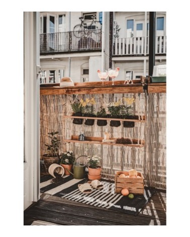 Jardin suspendu pour bar de balcon en pin blanc