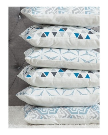 Lot de 2 coussin décoratifs en tissu blanc 45x12cm