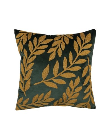 Lot de 2 coussin décoratifs en velours vert 45x12cm