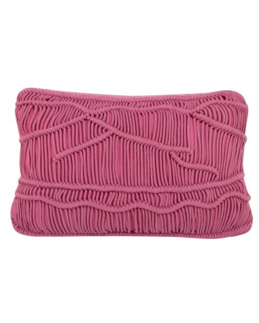 Coussin décoratif en tissu rose 30x10cm