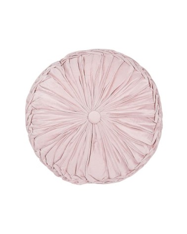 Coussin décoratif en tissu rose 40x10cm