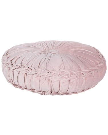 Coussin décoratif en tissu rose 40x10cm