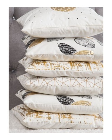 Lot de 2 coussin décoratifs en tissu blanc 45x12cm