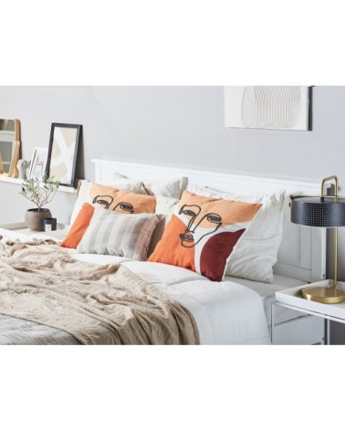 Coussin décoratif en tissu multicolore 45x6cm