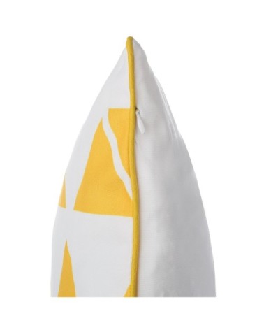 Lot de 2 coussin décoratifs en tissu jaune 45x12cm