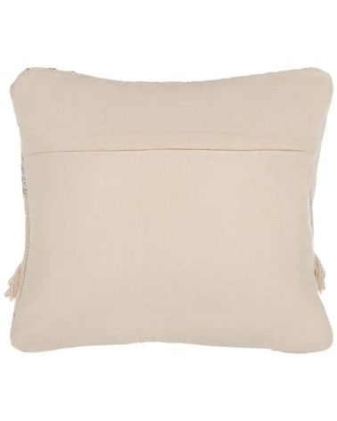 Coussin décoratif en tissu beige 45x10cm