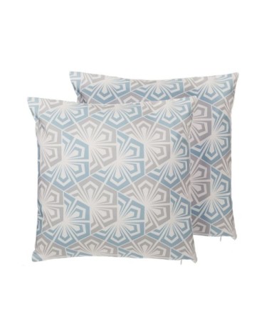 Lot de 2 coussin décoratifs en tissu multicolore 45x12cm