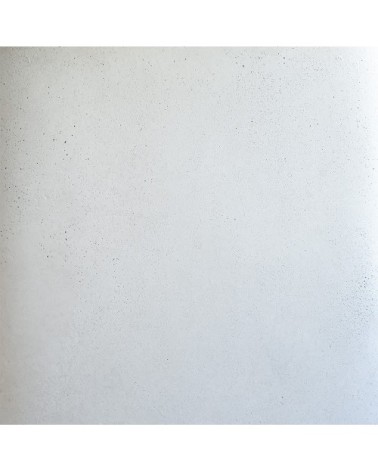 Table d'appoint ronde blanche en fibre d'argile effet béton d35 cm