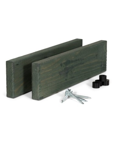 Kit barres latérales avec clés pour bar de balcon en pin bleu