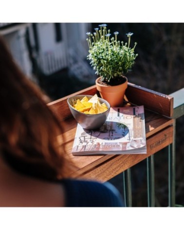 Kit barres latérales avec clés pour bar de balcon en pin bleu