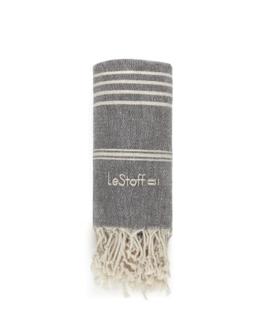 Fouta en chanvre Concrete 100 x 180 cm