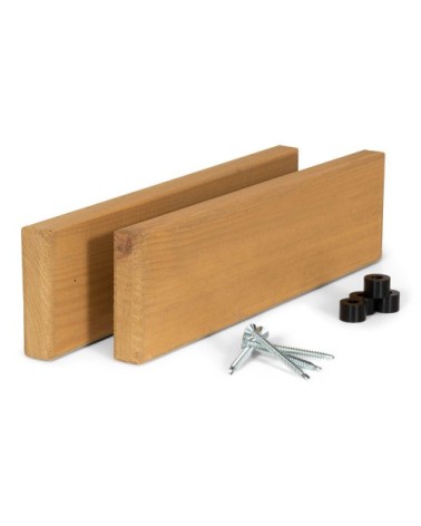 Kit barres latérales avec clés pour bar de balcon en pin