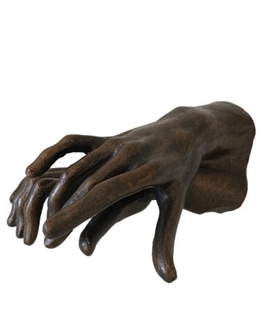 Figure deux mains en résine L10cm