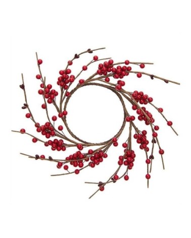 Couronne de baies rouges D12cm