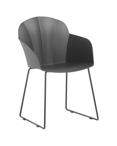 Lot de 2 chaises de salle à manger noires