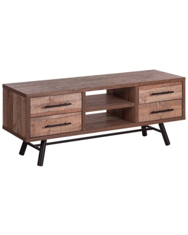 Meuble TV en bois foncé