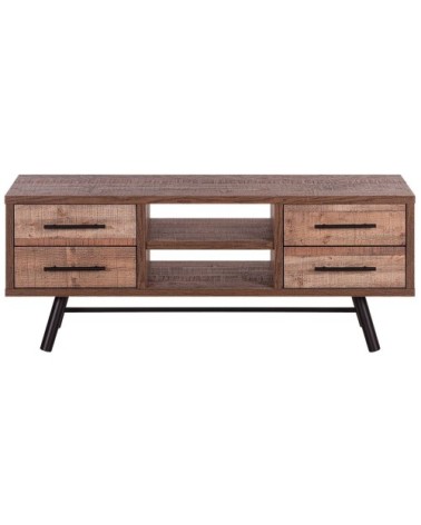 Meuble TV en bois foncé