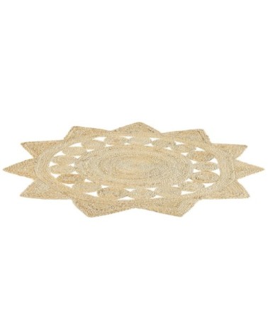Tapis rond beige en jute D120cm