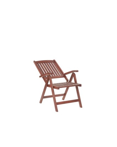 Chaise de jardin bois foncé