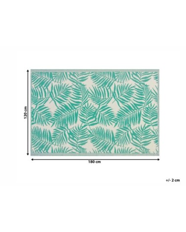 Tapis en matériaux synthétiques vert 180x120cm