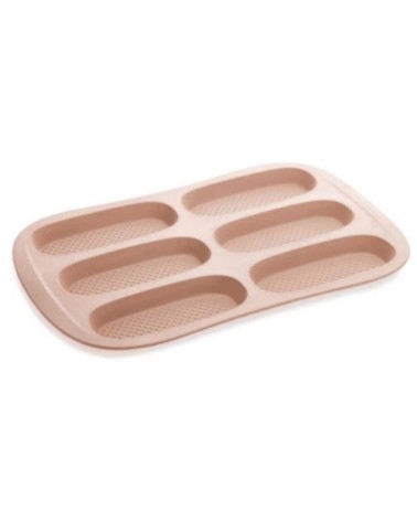 Moule petits pains silicone 6 empreintes 14x5,5cm