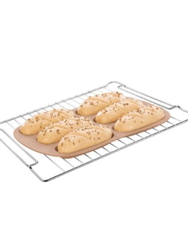 Moule petits pains silicone 6 empreintes 14x5,5cm