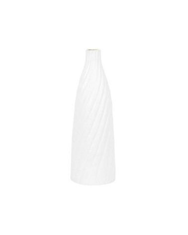 Vase décoratif en terre cuite blanc H45