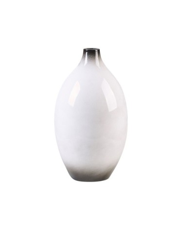 Vase décoratif en terre cuite blanc H36