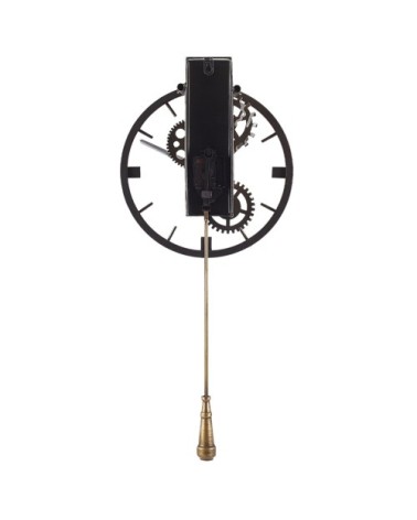 Horloge murale design dorée avec balancier ø 30 cm