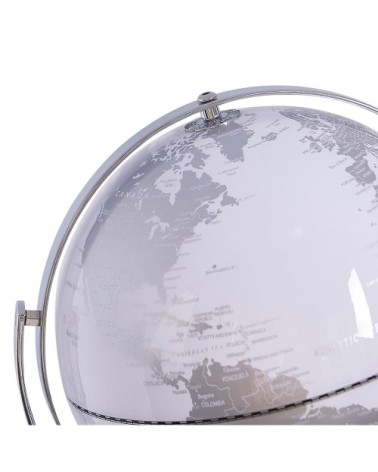Globe blanc et argenté D27