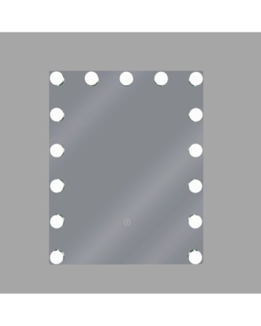 Miroir en métal argenté 50x40